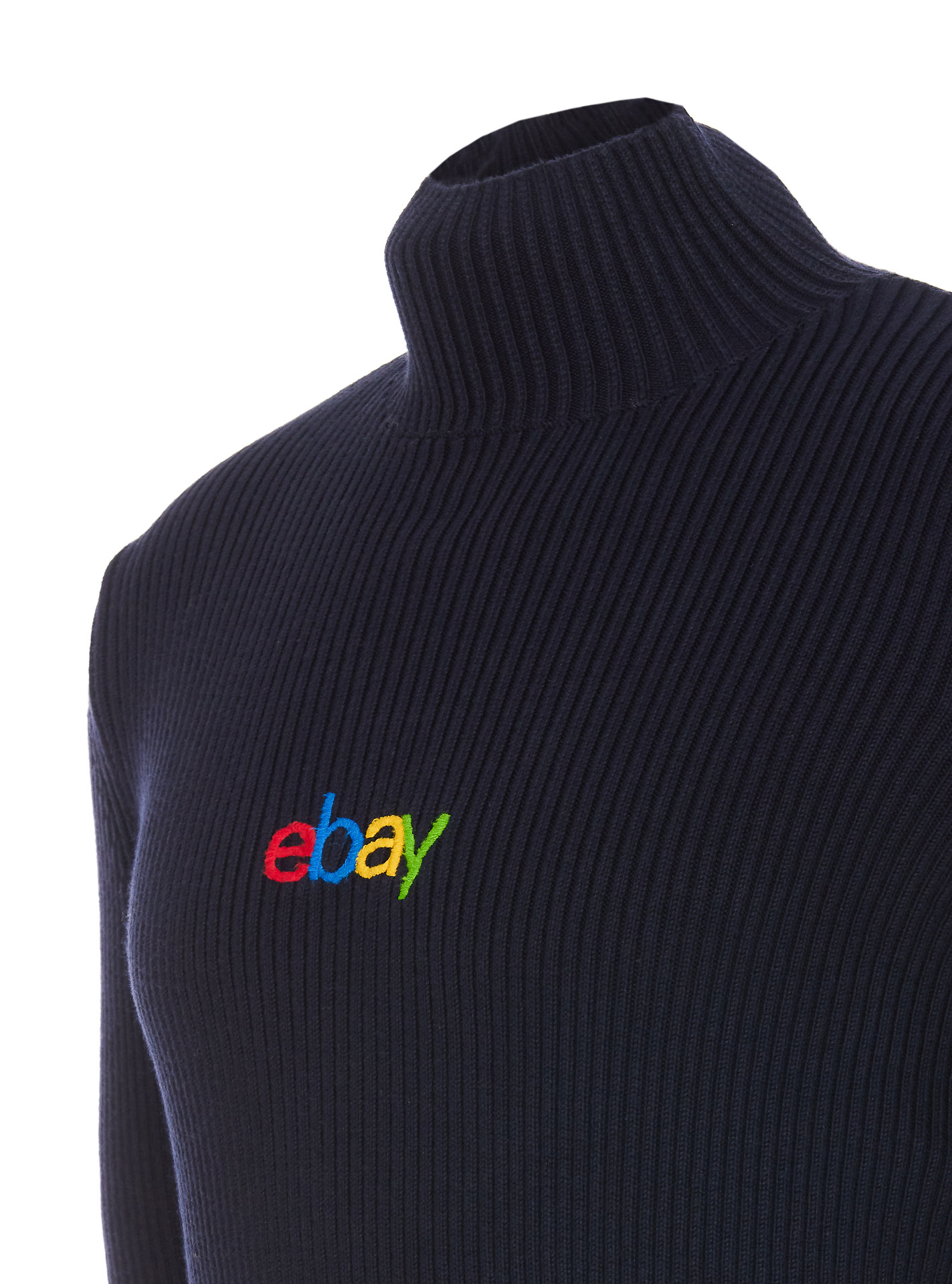 BALENCIAGA BALENCIAGA TURTLENECK RIBBED SWEATER