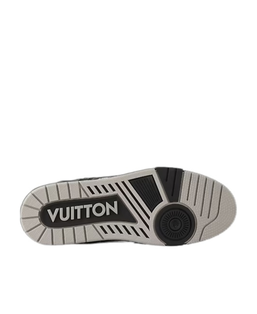 Pre-owned Louis Vuitton Low-cut Skate Shoes With Front Lace In Black