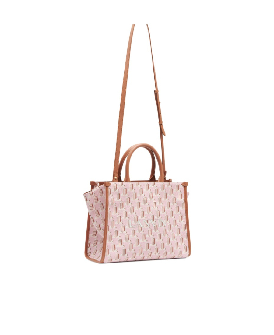 Shop Lanvin Inout Logo Print Tote Bag In Pink