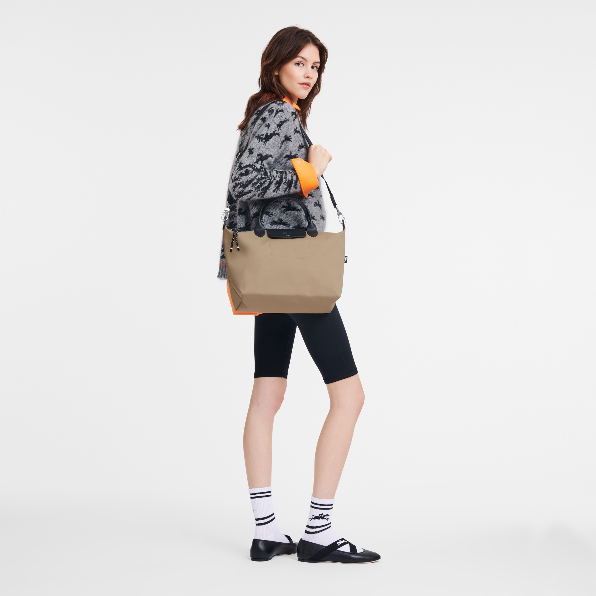 Longchamp Large Le Pliage Energy Tote Bag In Nude