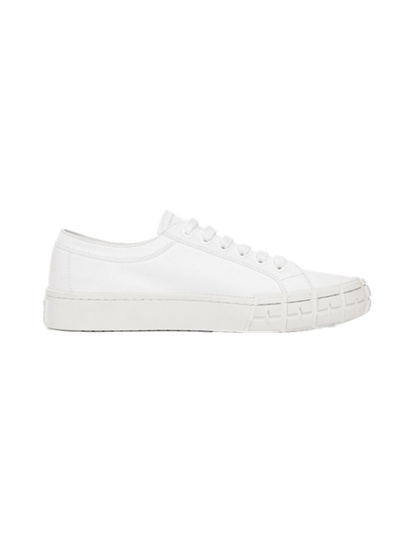 Prada Wheel Low-top Sneakers In White