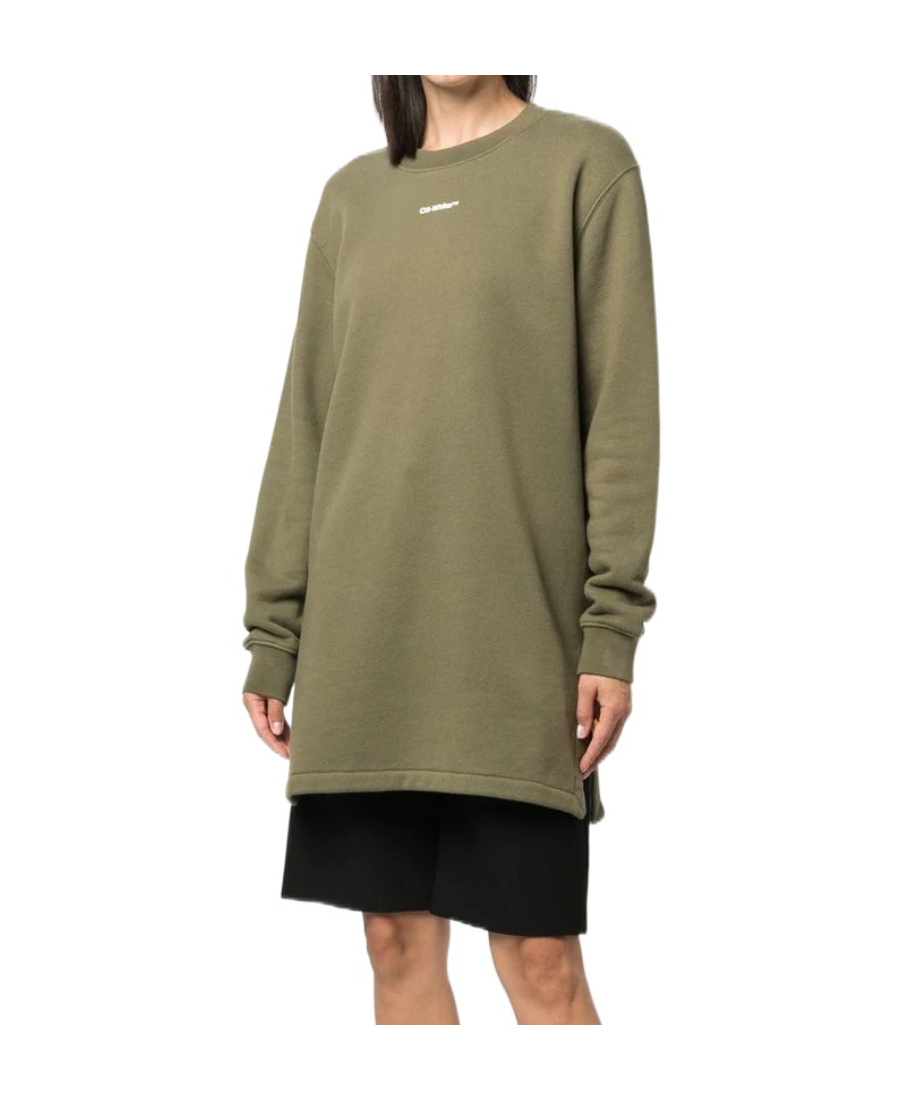 OFF-WHITE FLORAL ARROWS CREW-NECK SWEATSHIRT 