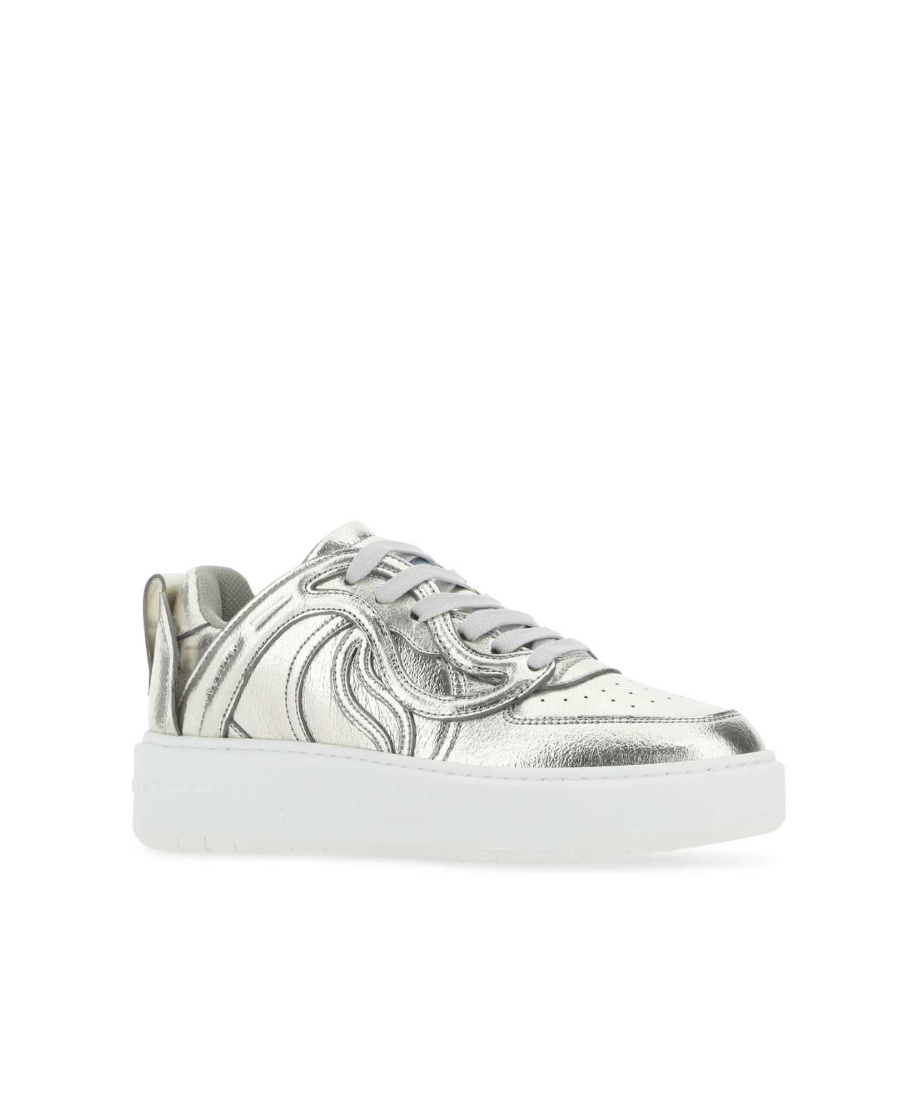 Stella Mccartney Qr Code Tongue Cupsole Sneakers In White