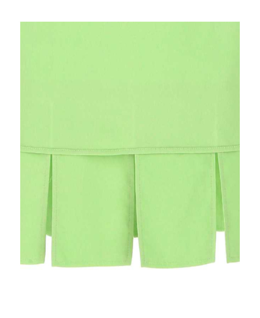 Bottega Veneta Pastel Green Stretch Viscose Miniskirt In Green