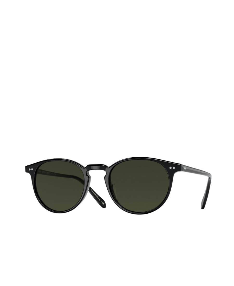 Oliver Peoples Round Sunglasses In Green