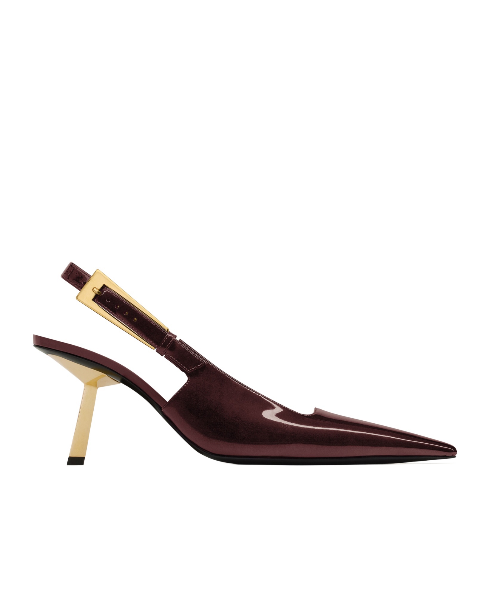 SAINT LAURENT LEE SLINGBACK PUMPS IN PATENT LEATHER 
