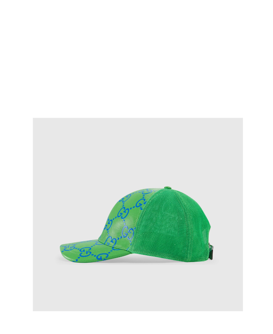 Gucci Monogram-print Baseball Cap In Green
