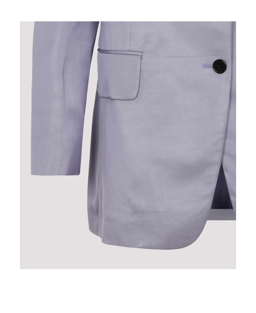 Tom Ford Single-breasted Blazer In Purple