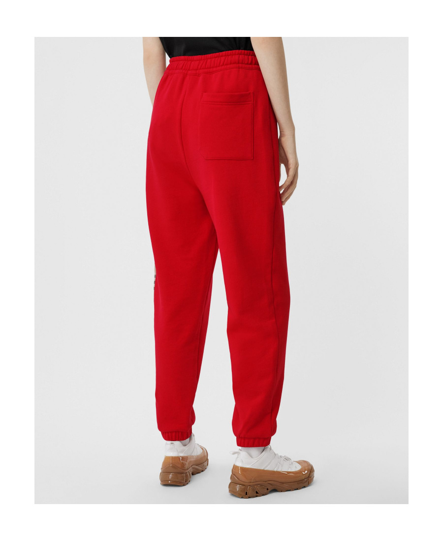 Shop Burberry Vintage Check Panel Track Pants In Red