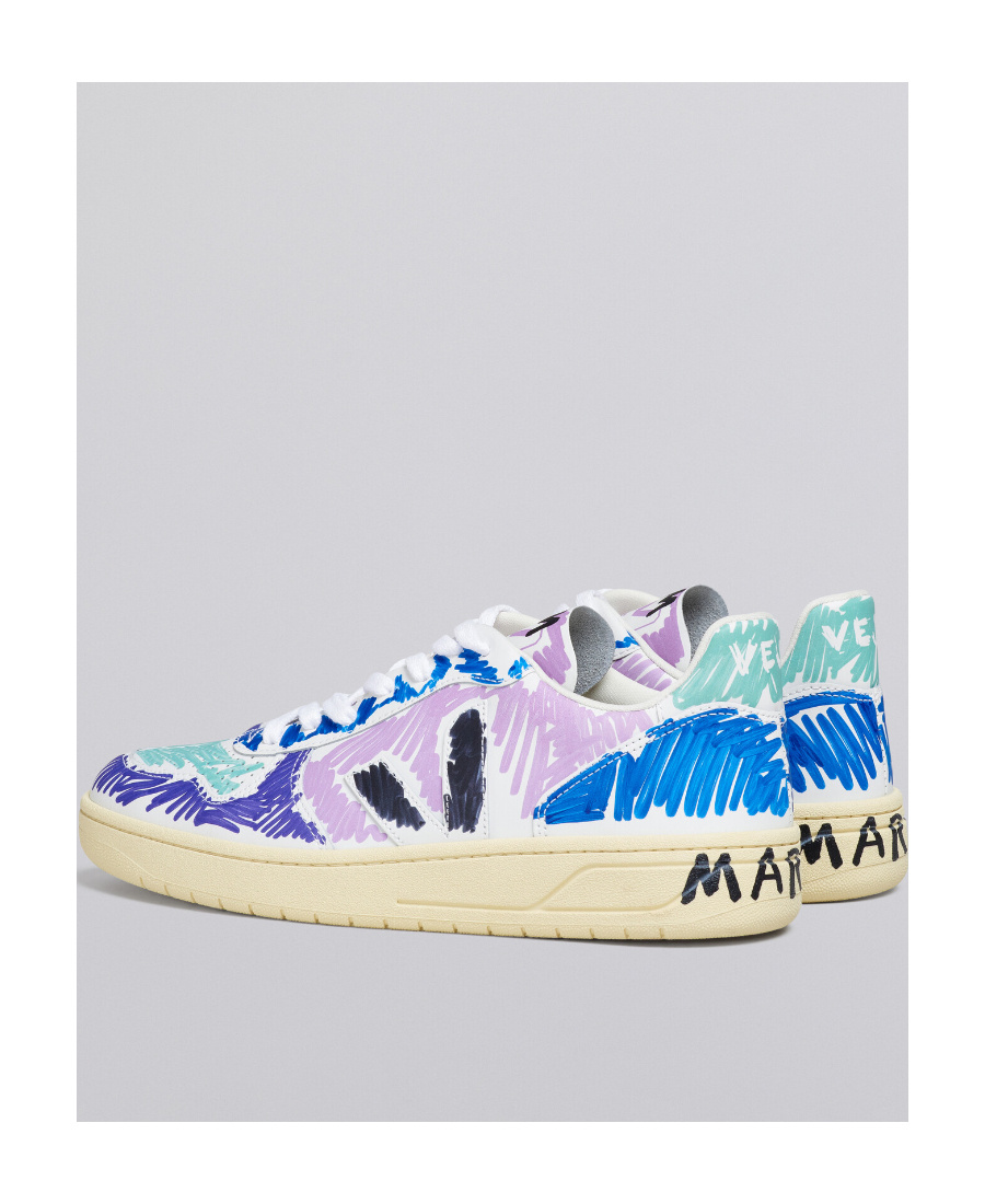 Marni Logo-lacing Casual Sneakers In Nude