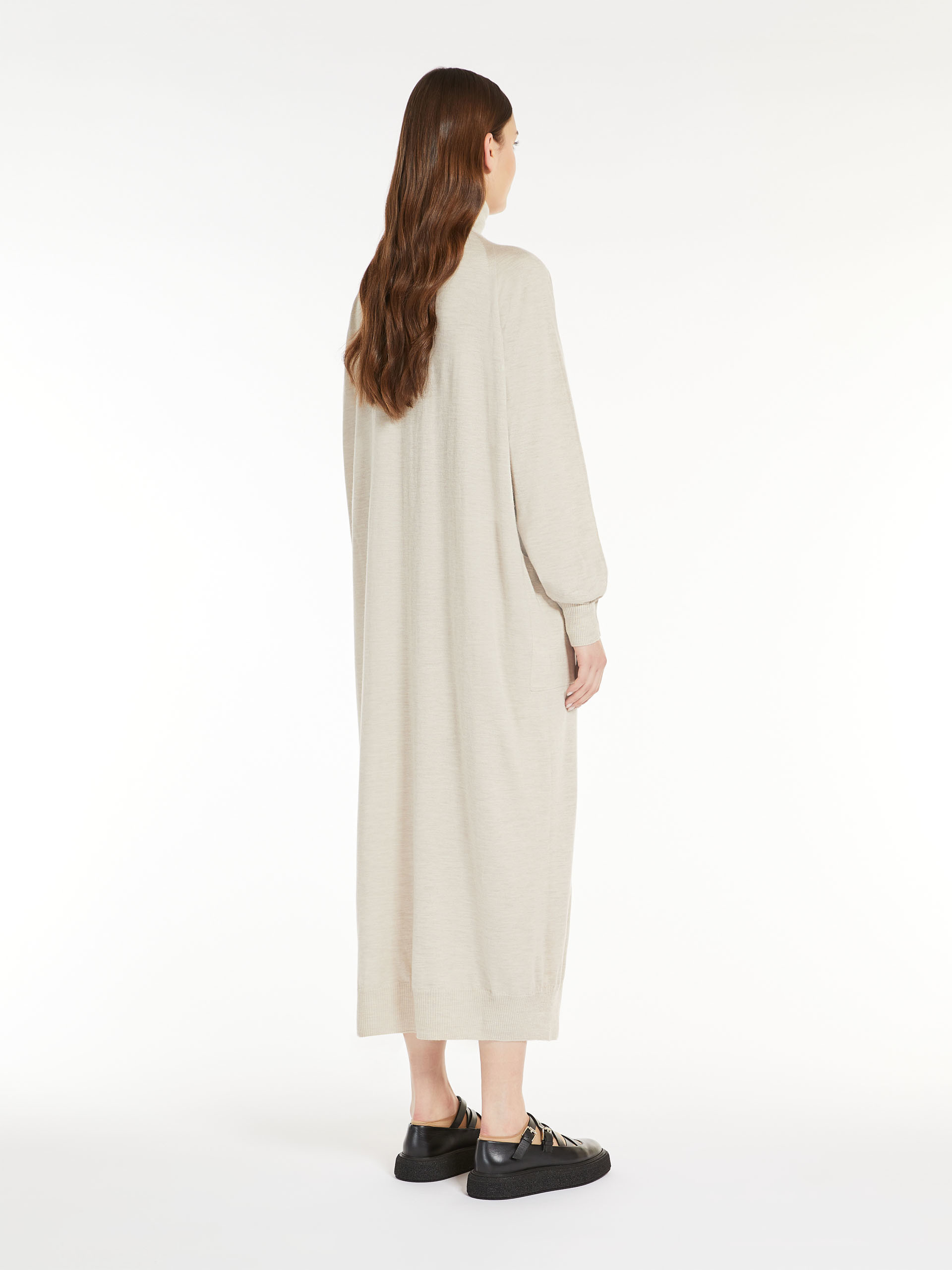 Shop Max Mara V-neck Cashmere Cardigan In Nude