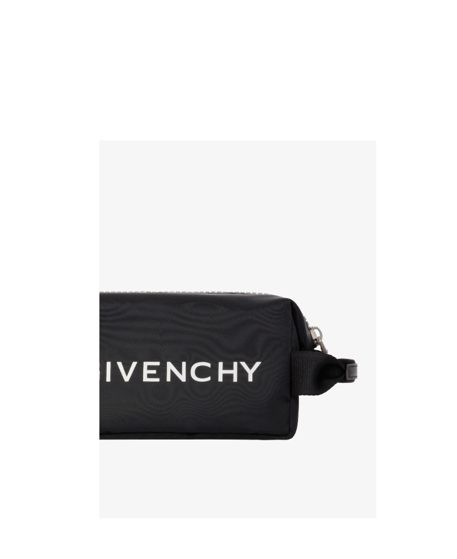 Givenchy Logo-print Zipped Wash Bags In Black