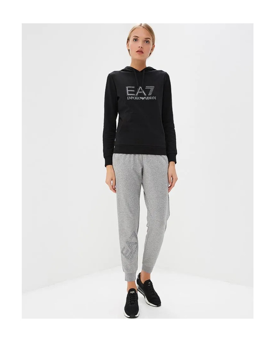 EA7 LOGO HOODED SWEATER