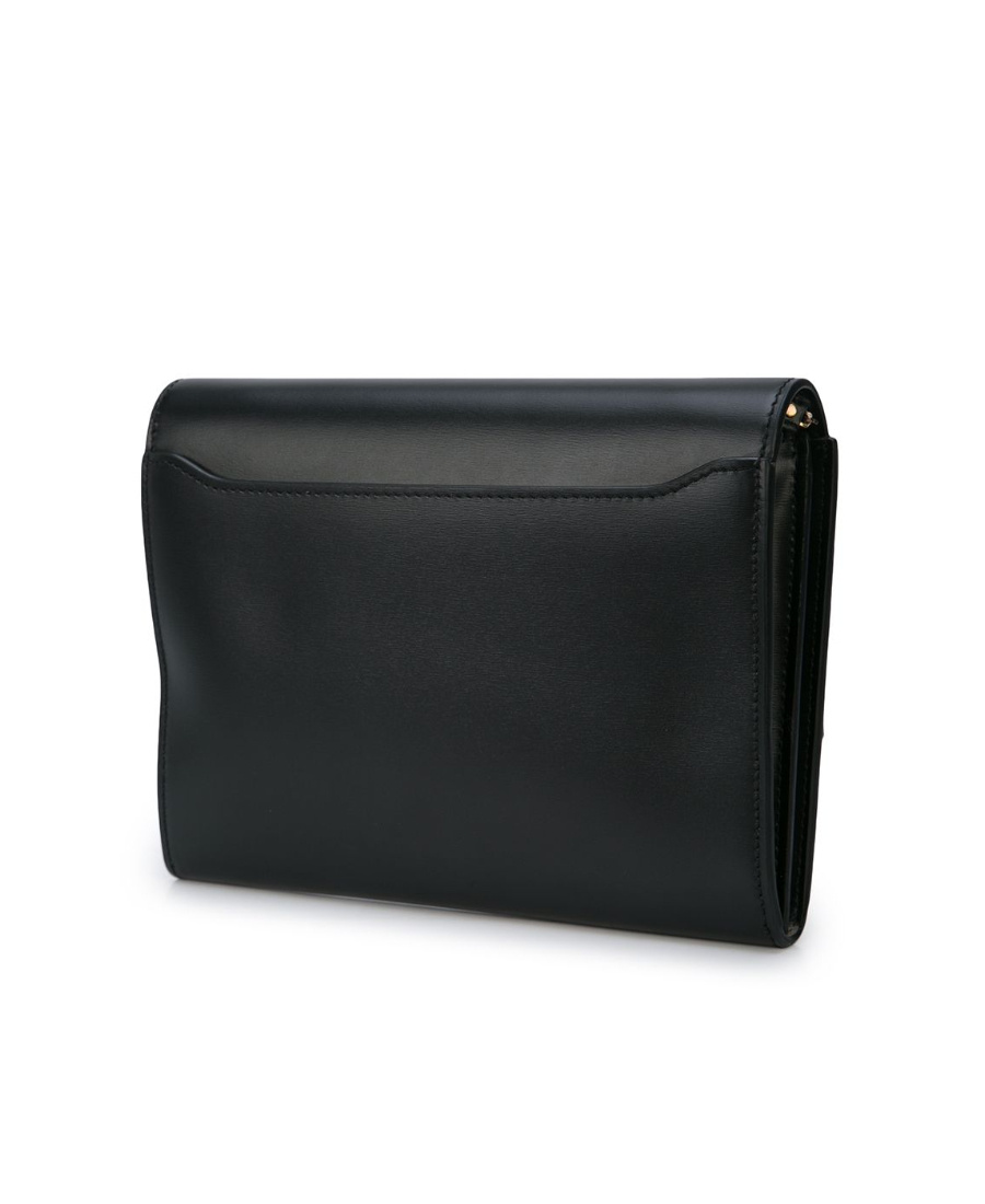 Boyy Buckle Travel Case Leather Crossbody Bag In Black