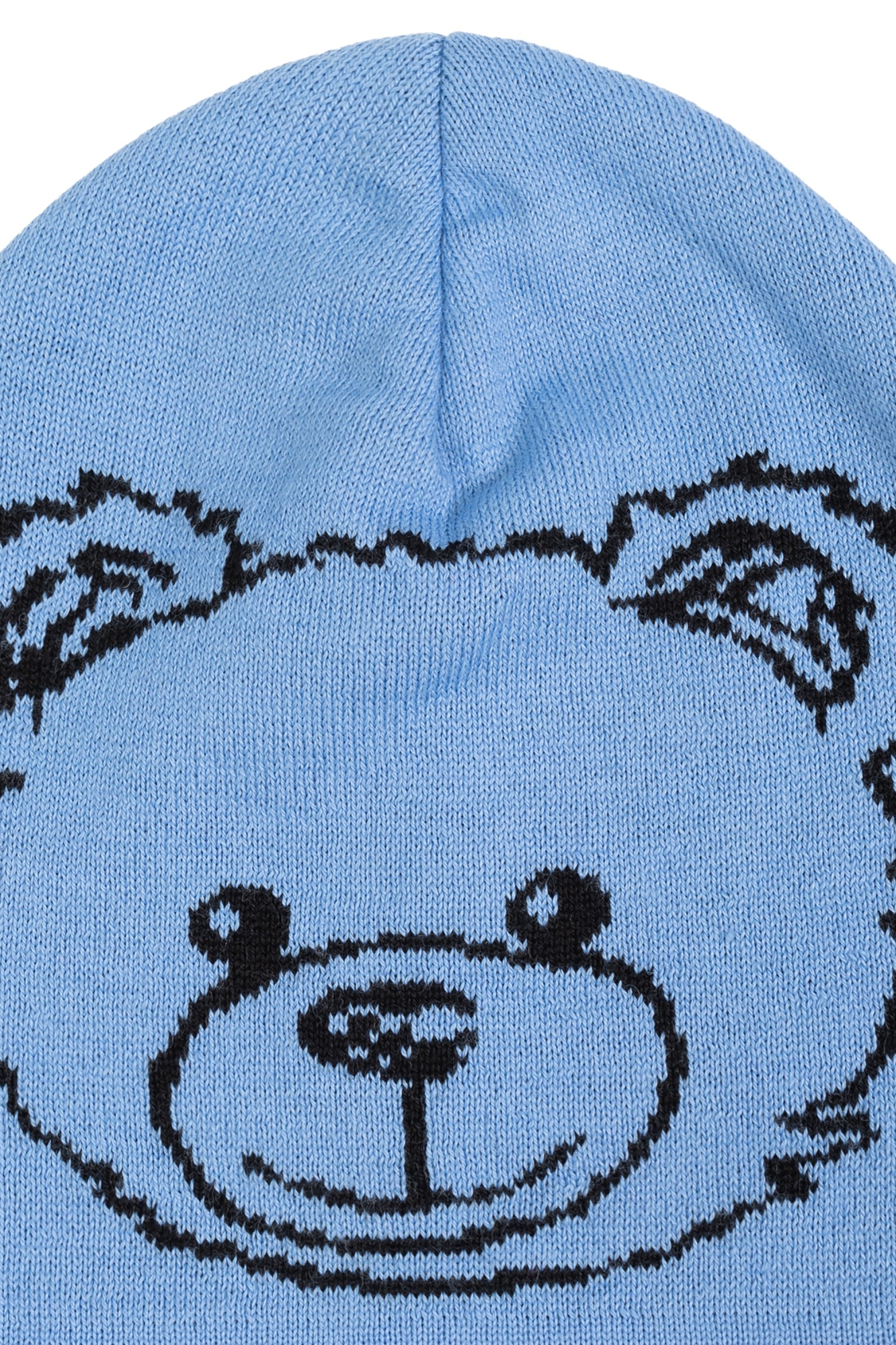 Moschino Logo Hat In Blue
