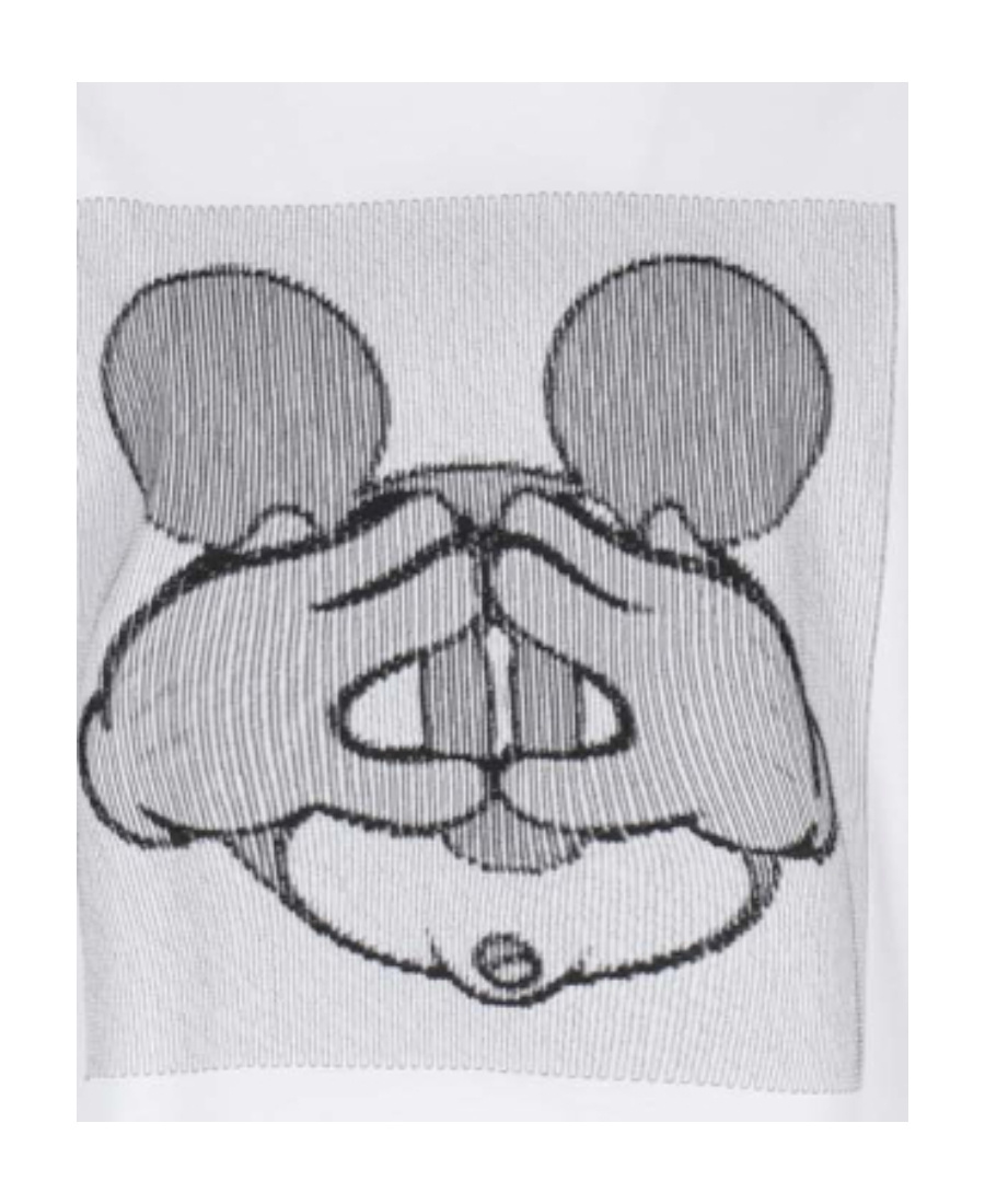 Iceberg Mickey Mouse Print T-shirt In White