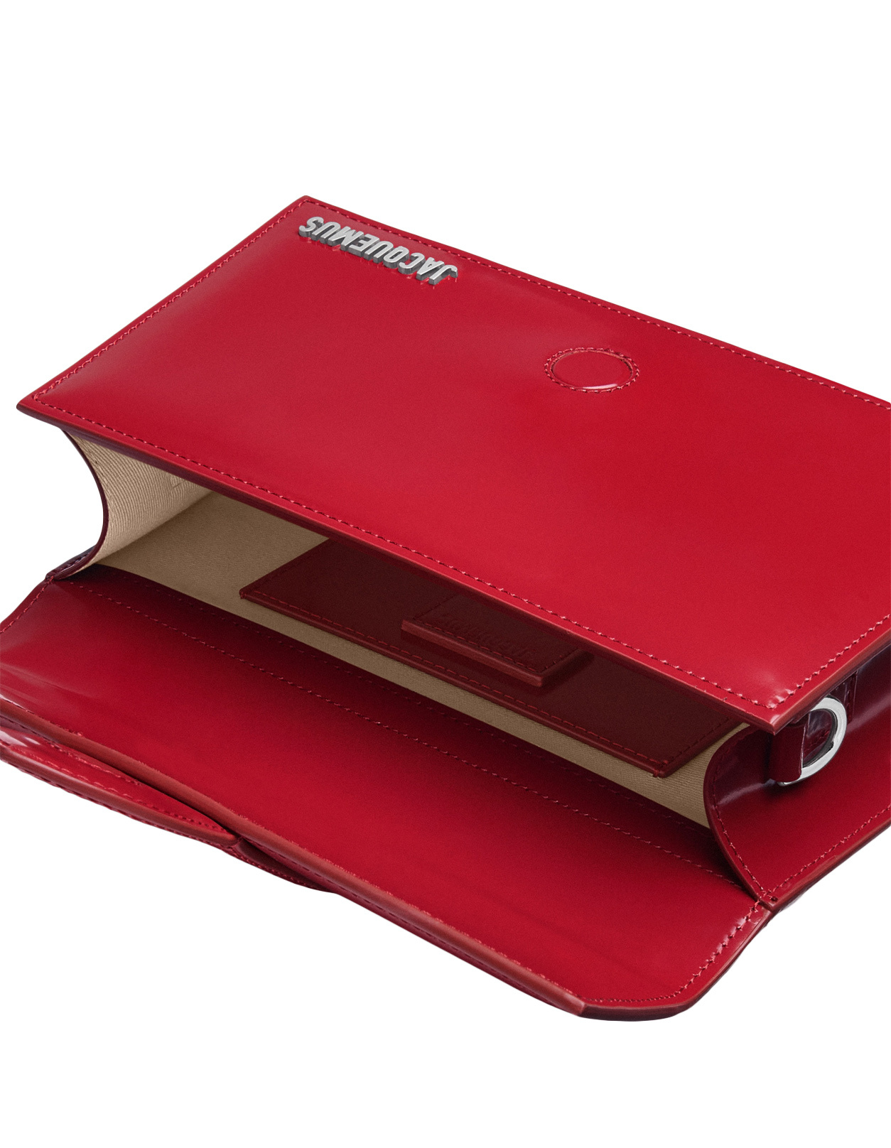 Jacquemus Le Bambino Red Handbag With Removable Shoulder Strap In Leather Woman In Red
