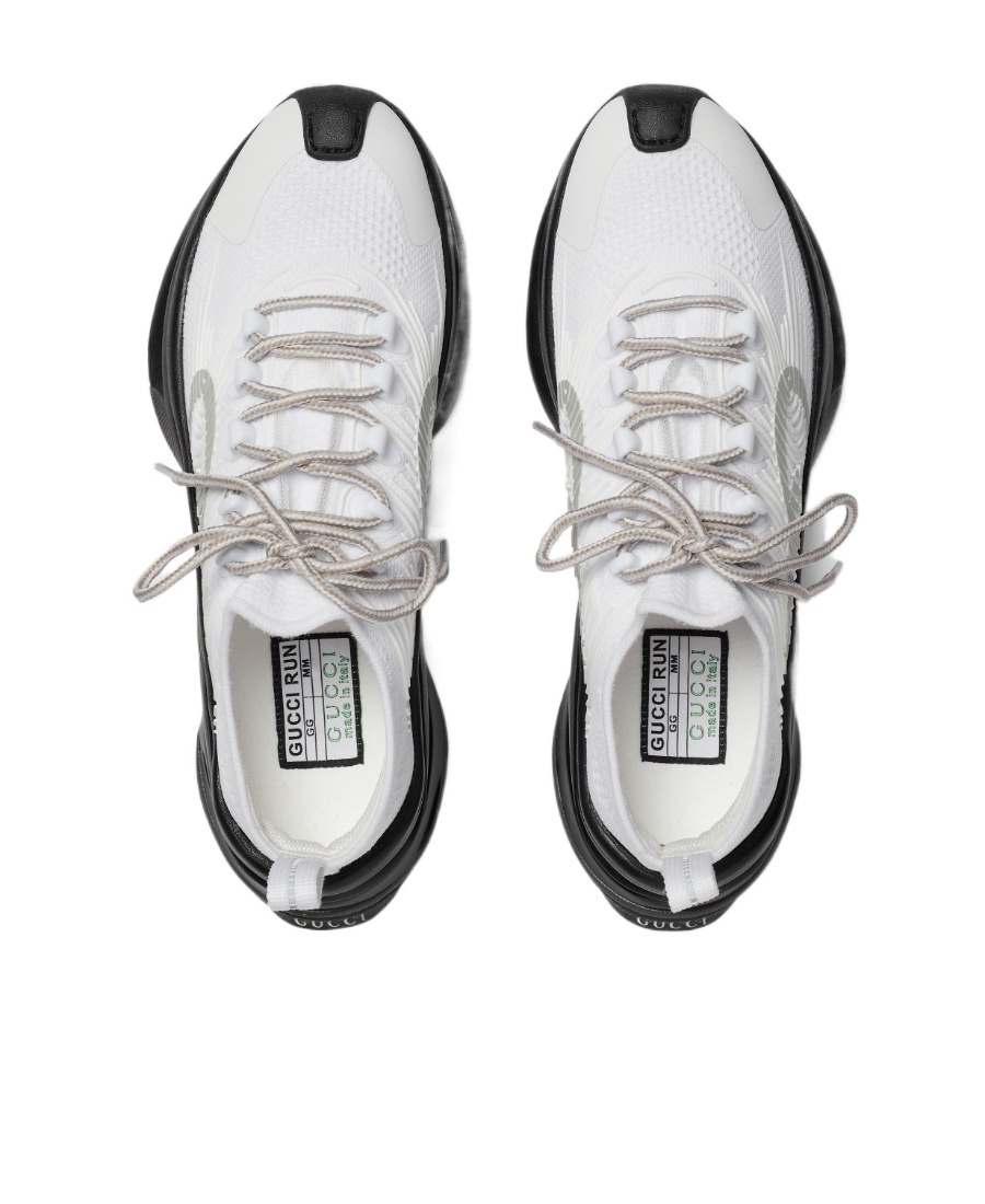 Gucci Run Low-cut Casual Sneakers In Black
