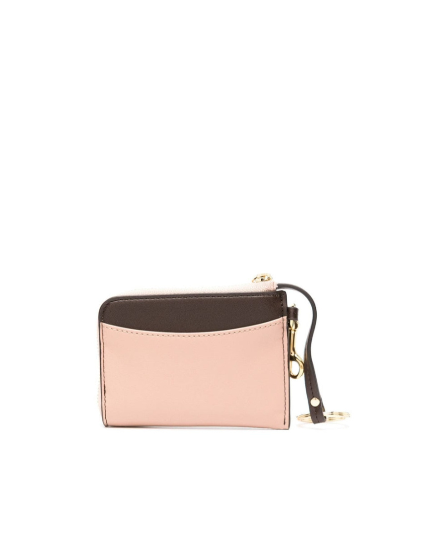 Stella Mccartney Logo-print Bicolour Wallet In Black