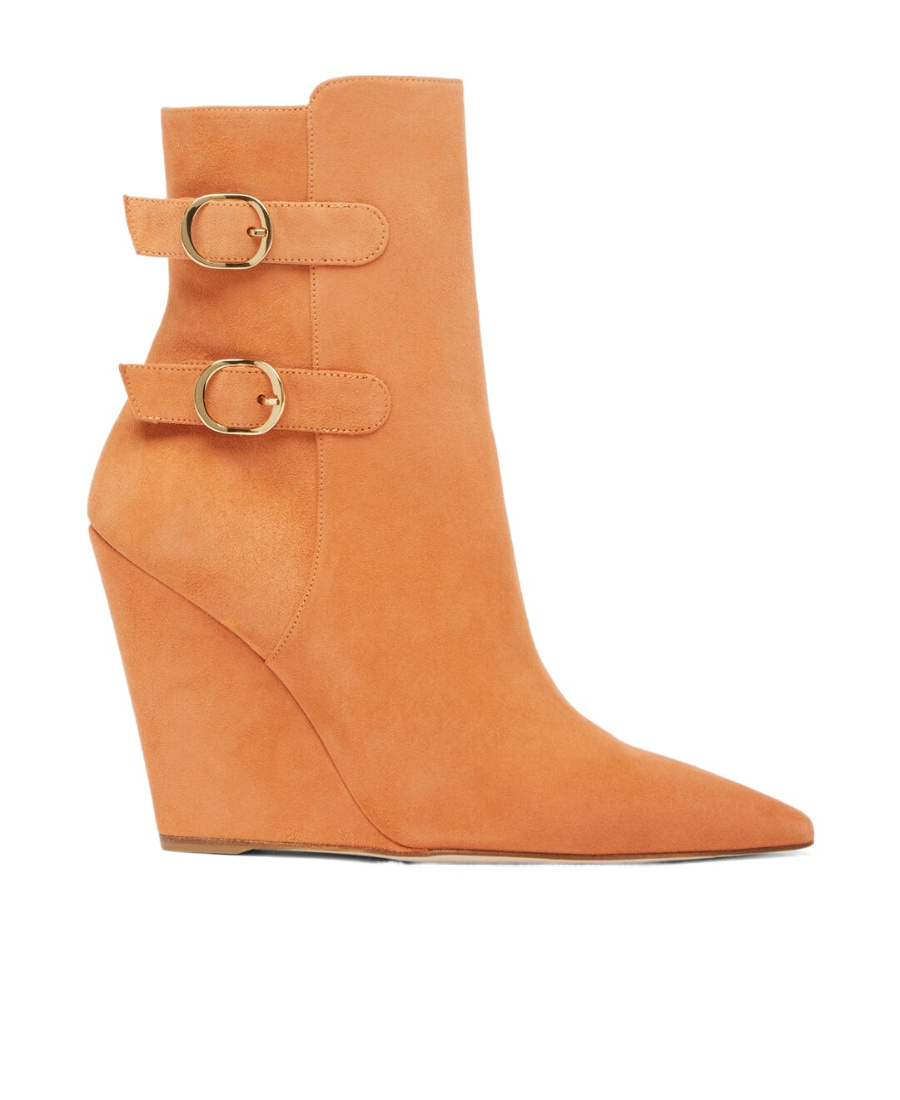 Stuart Weitzman Buckle-fastening 110mm Suede Boots In Brown