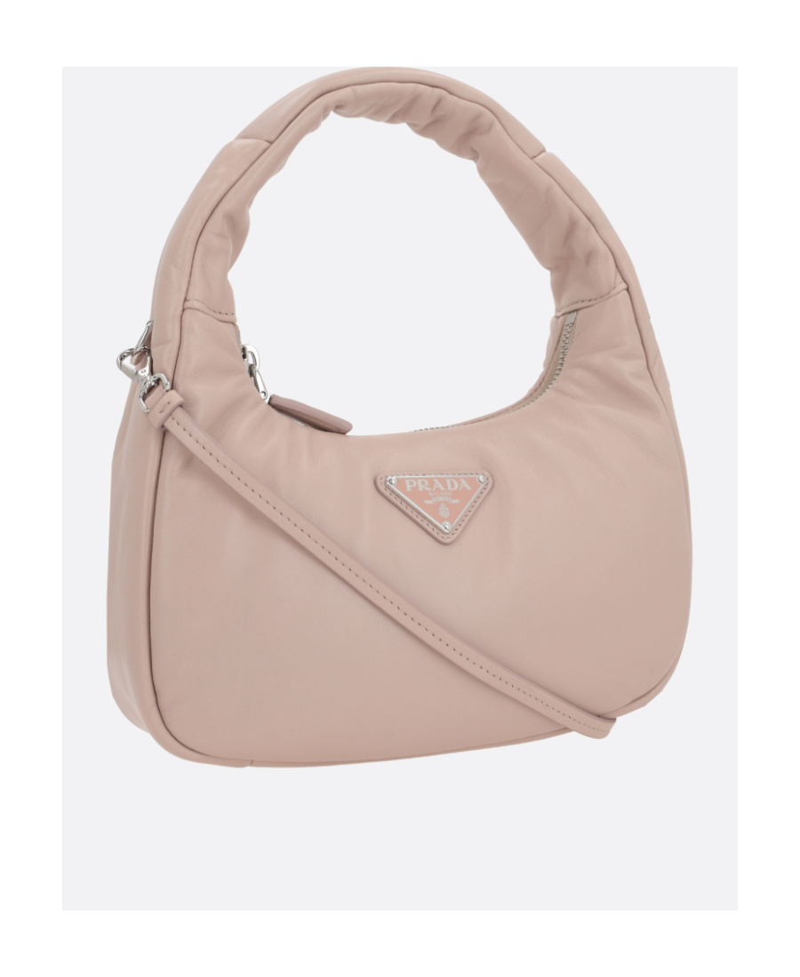 Shop Prada Padded Tote Bag In Nude