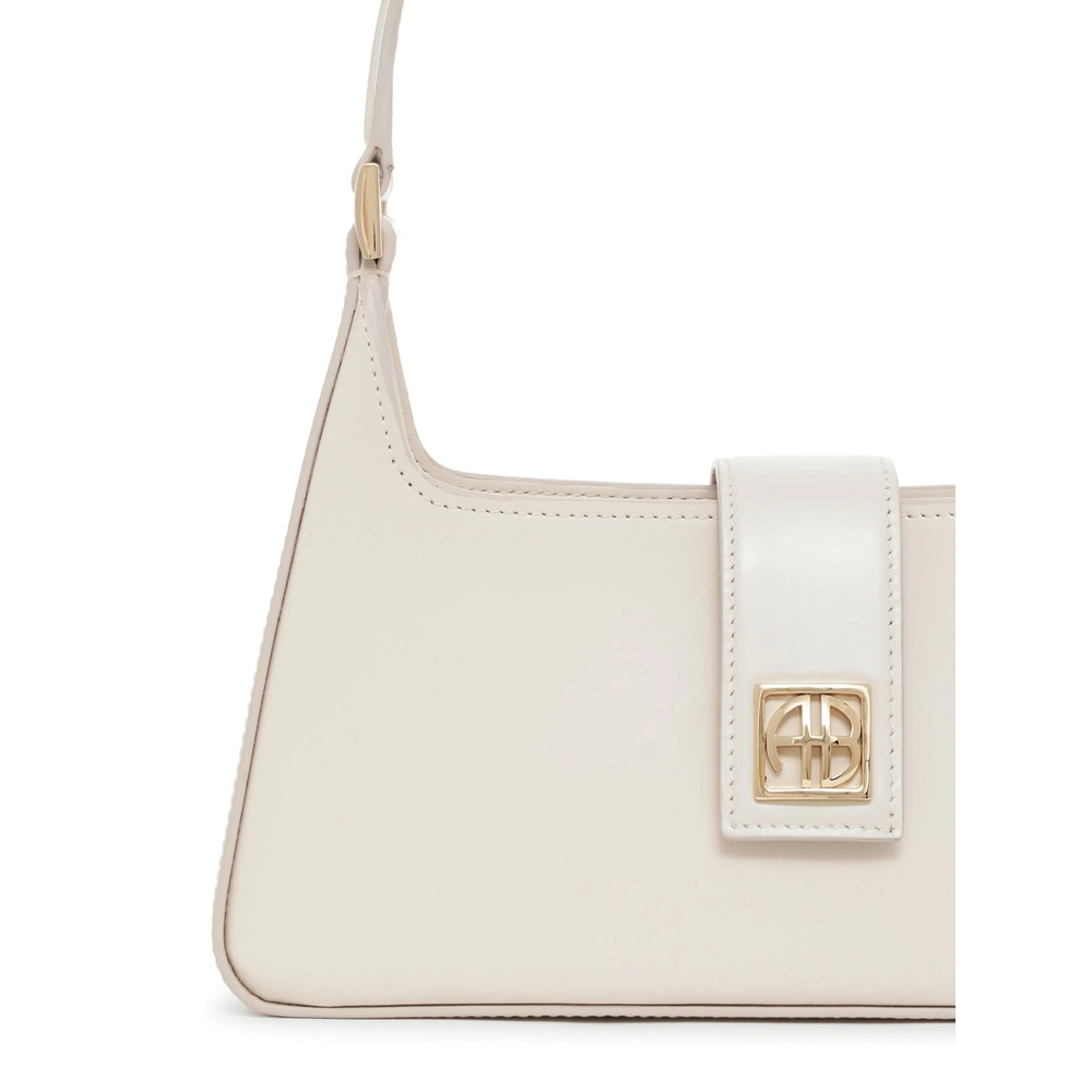 Shop Anine Bing Lou Shoulder Bag In White