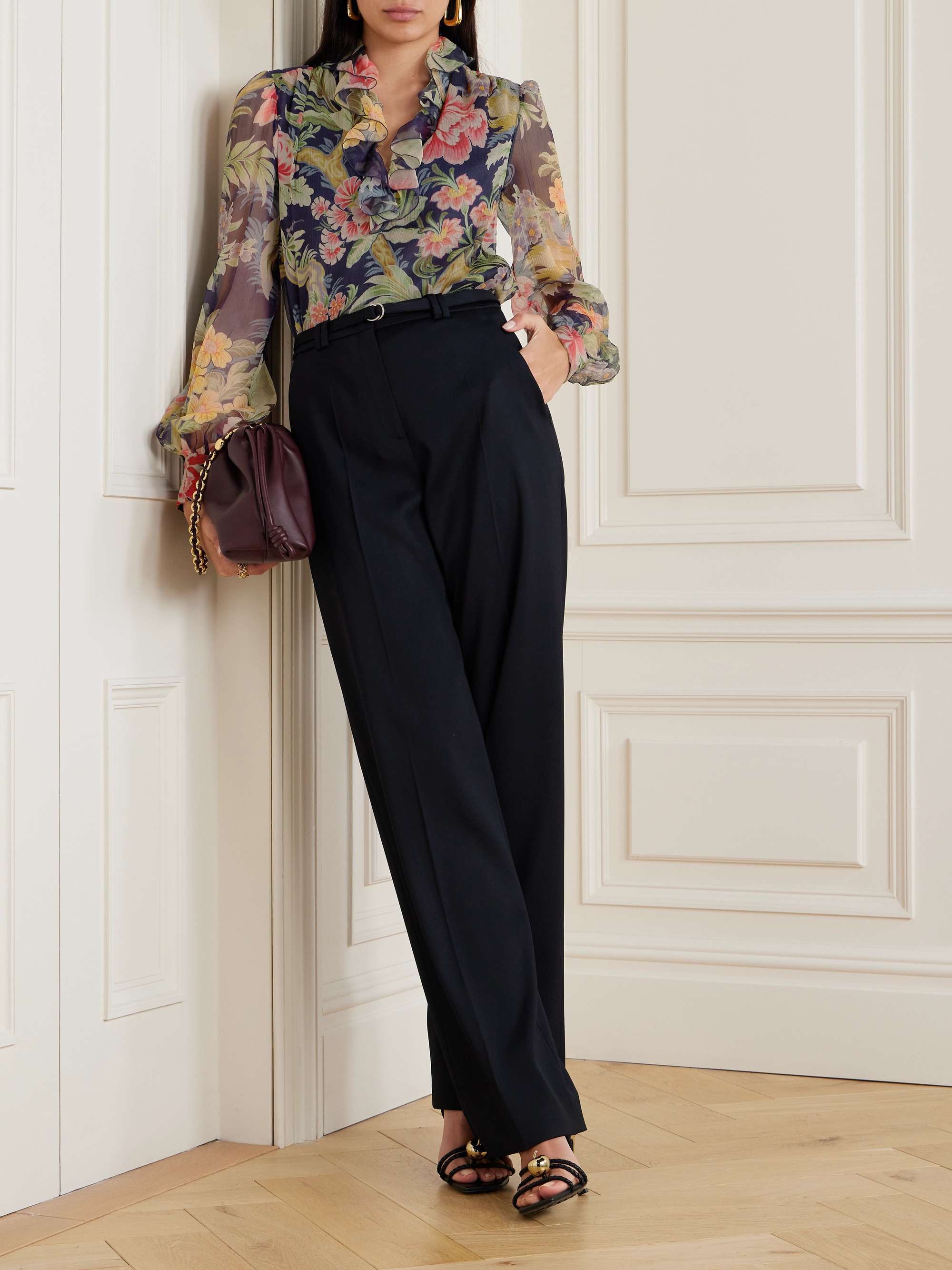 Etro Printed Silk Blouse In Multicolor