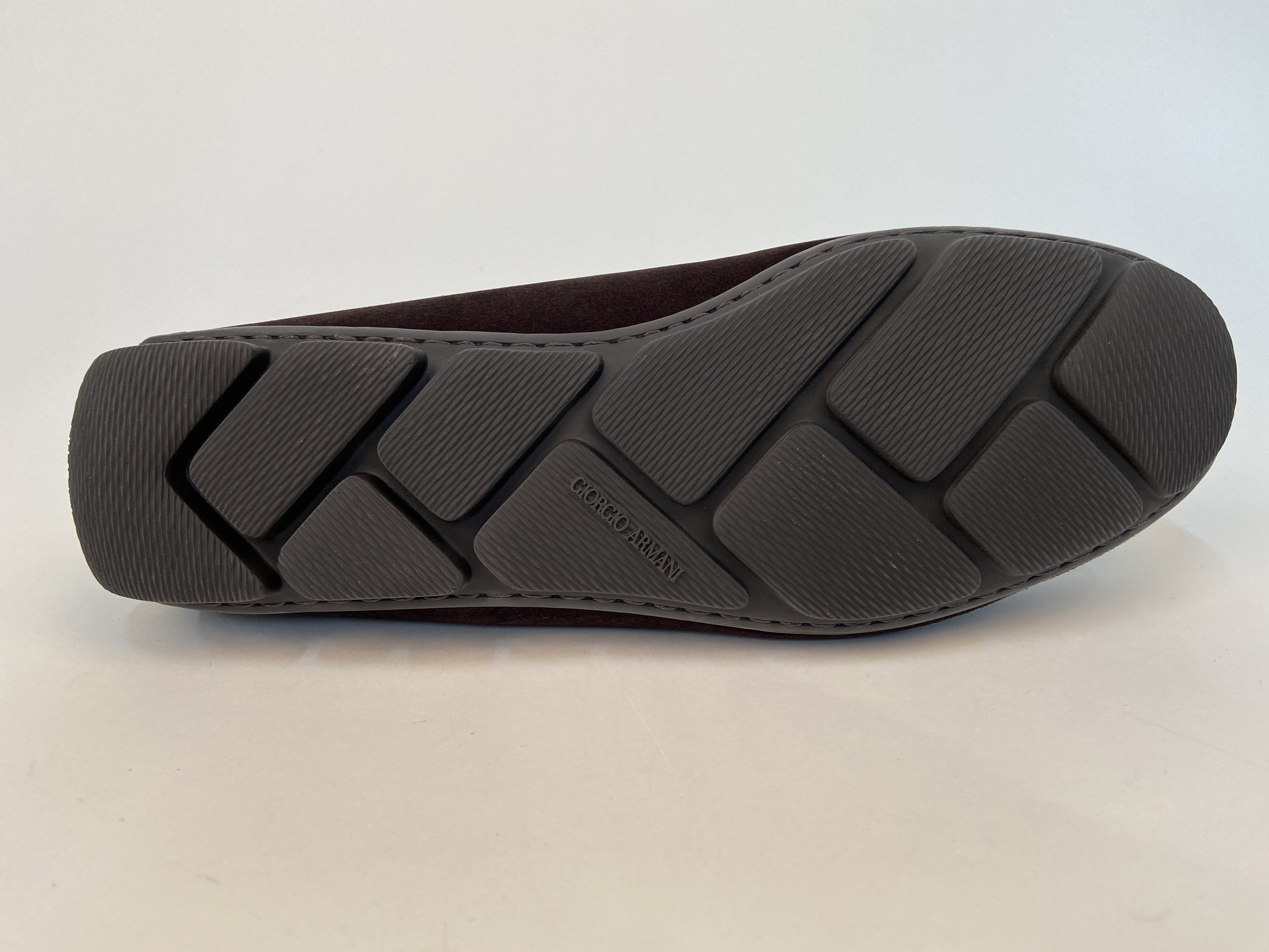 Giorgio Armani Logo Leisure Business Shoes In Black