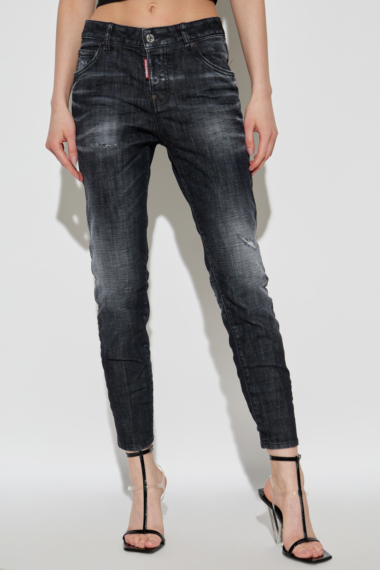 Dsquared2 Logo Patch Slim-fit Jeans