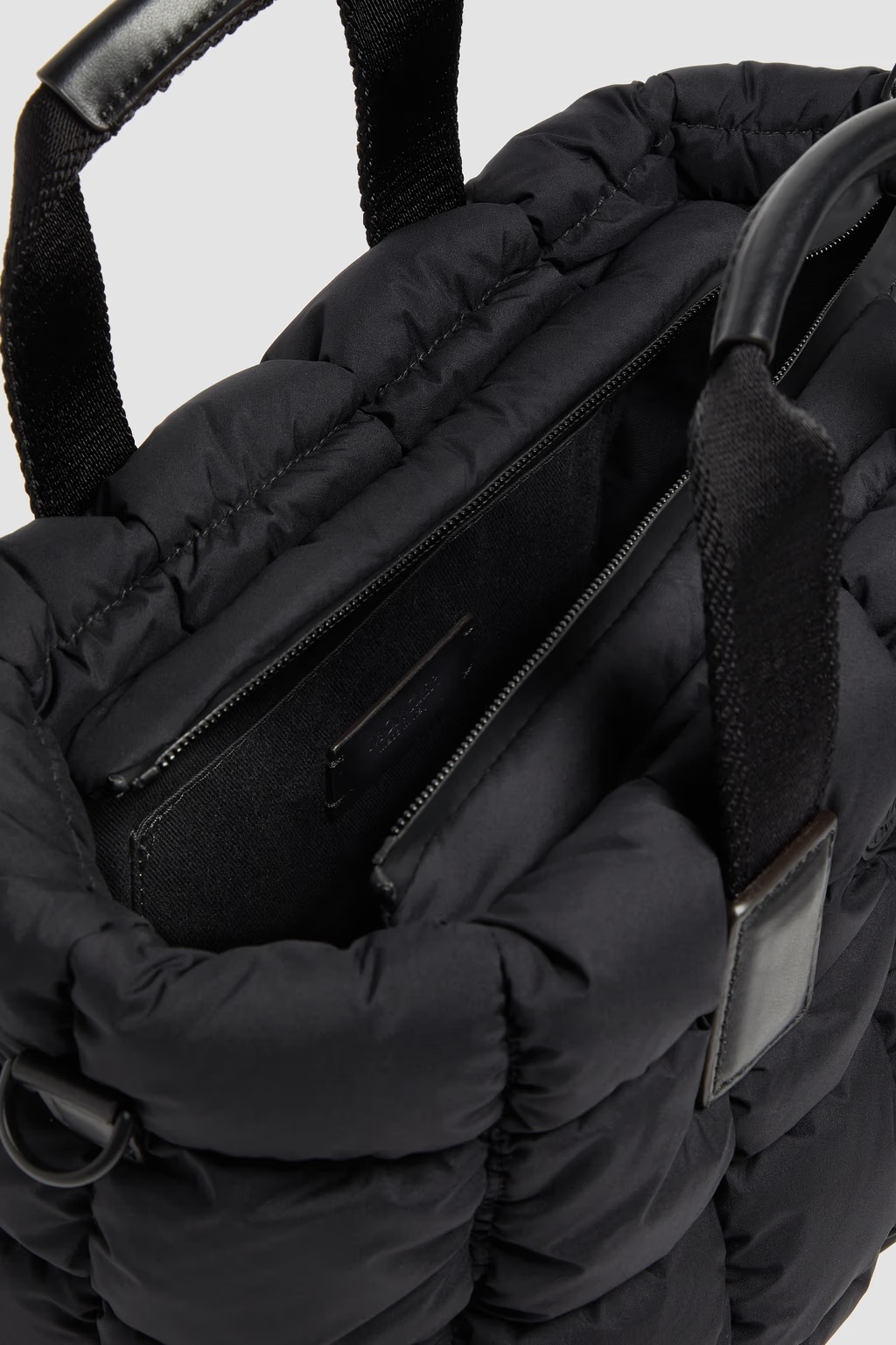 Shop Moncler Caradoc Water-repellent Mini Tote Bag In Black