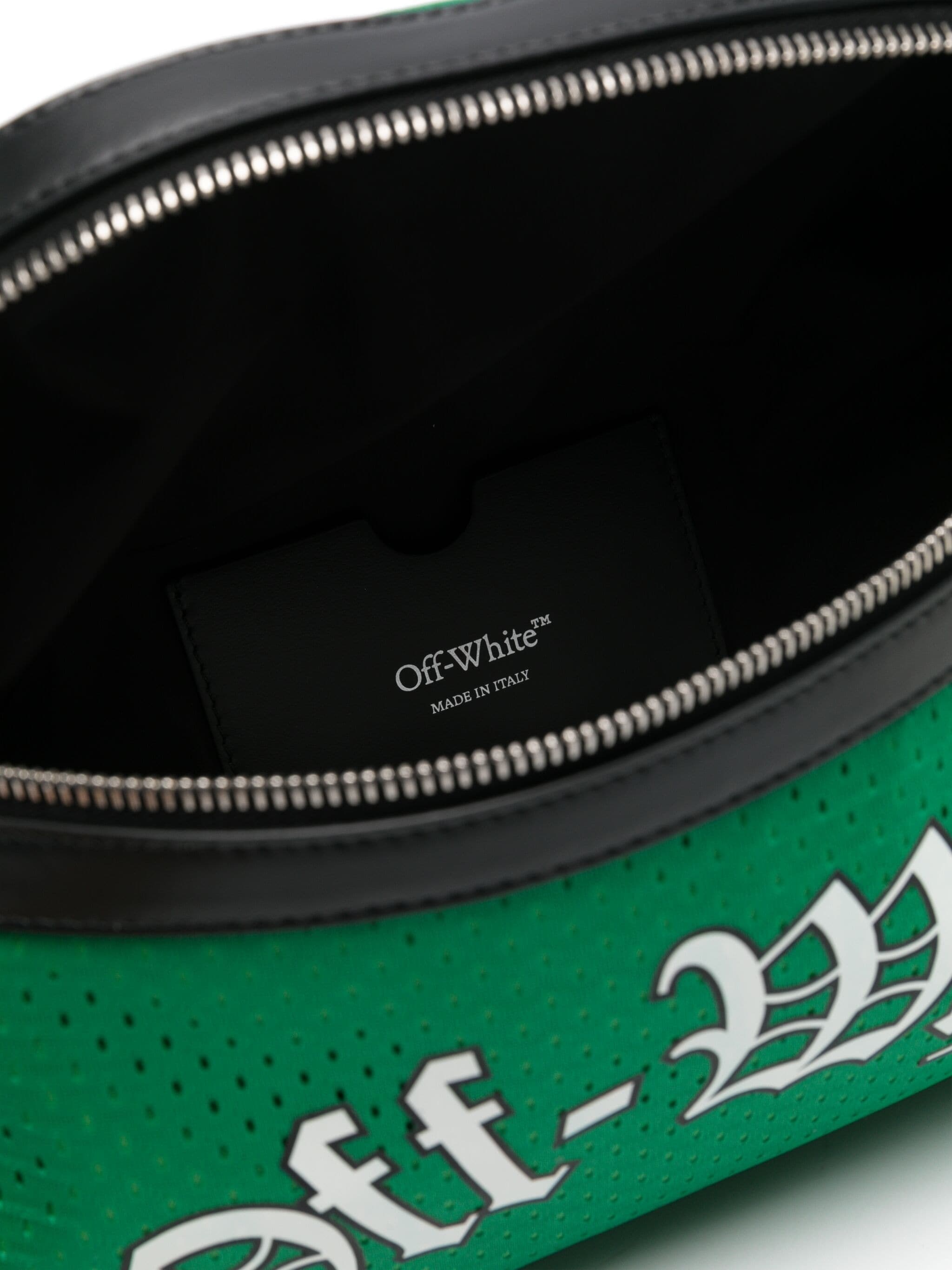 Off-white Core Mesh Belt Bag In Green