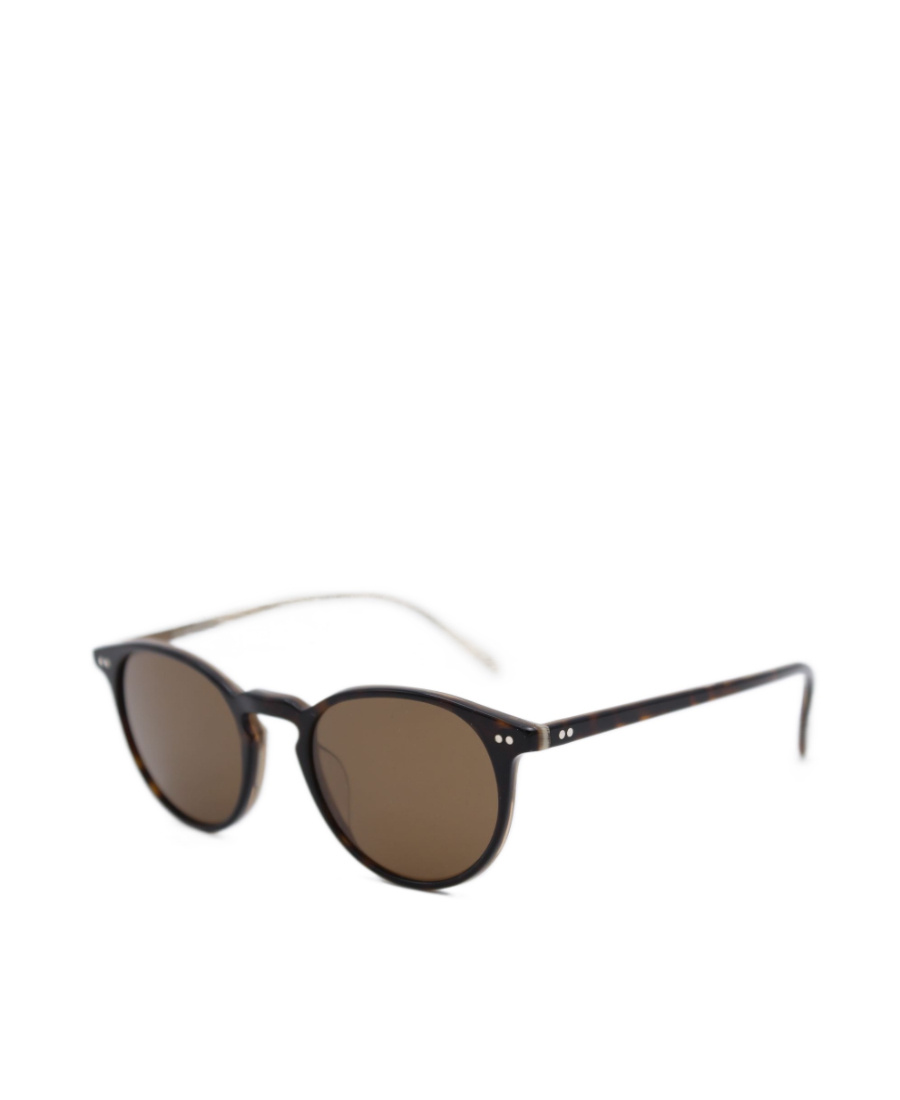 Oliver Peoples Round Sunglasses In Brown