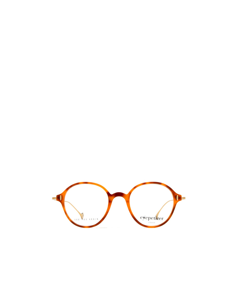 Eyepetizer Tortoiseshell Round-frame Optical Glasses In Orange