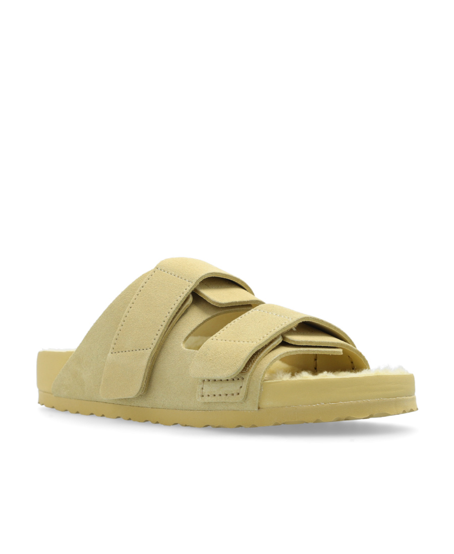 Birkenstock X Tekla Uji Suede Sandals In Nude