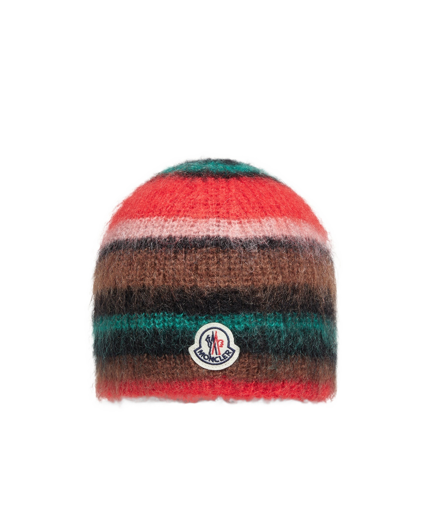 Moncler Striped Mohair Beanie In Multi