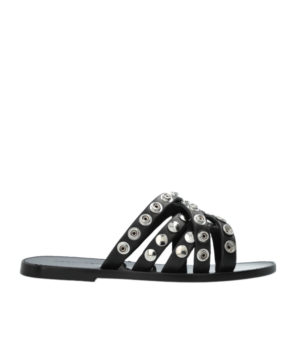Dsquared2 Studded Slippers In Black