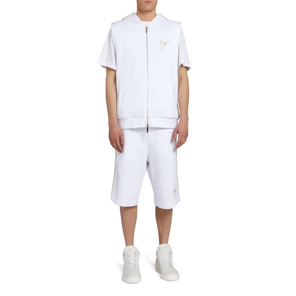 Giuseppe Zanotti Lr 16 Track Shorts In White