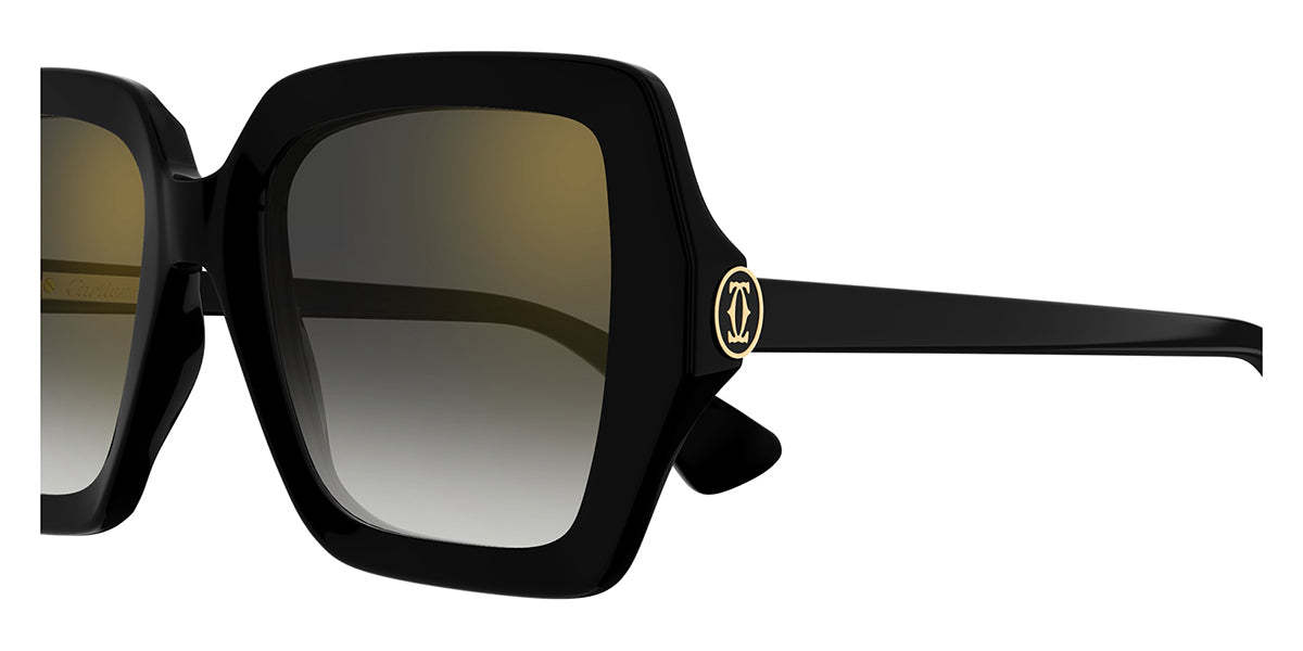 Cartier C De Sunglasses In Black