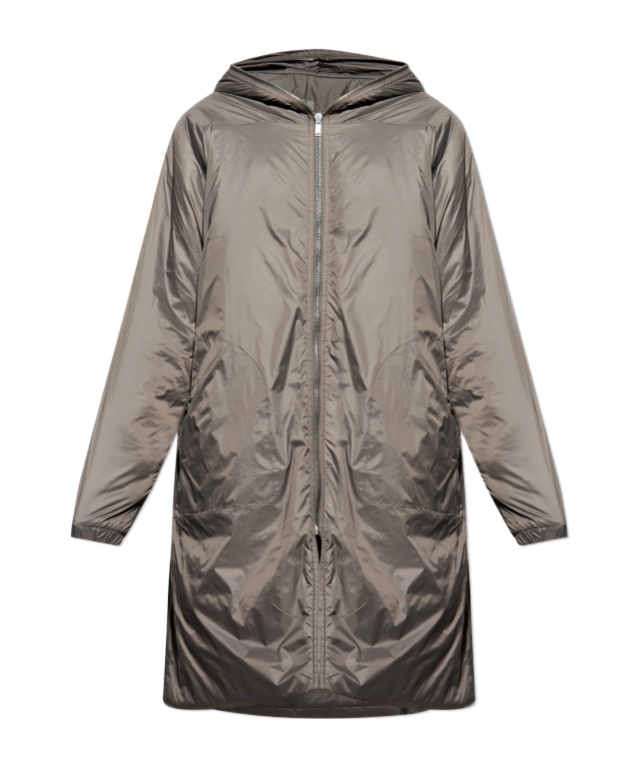 Rick Owens Drkshdw Long-sleeved Cotton Jacket In Gray