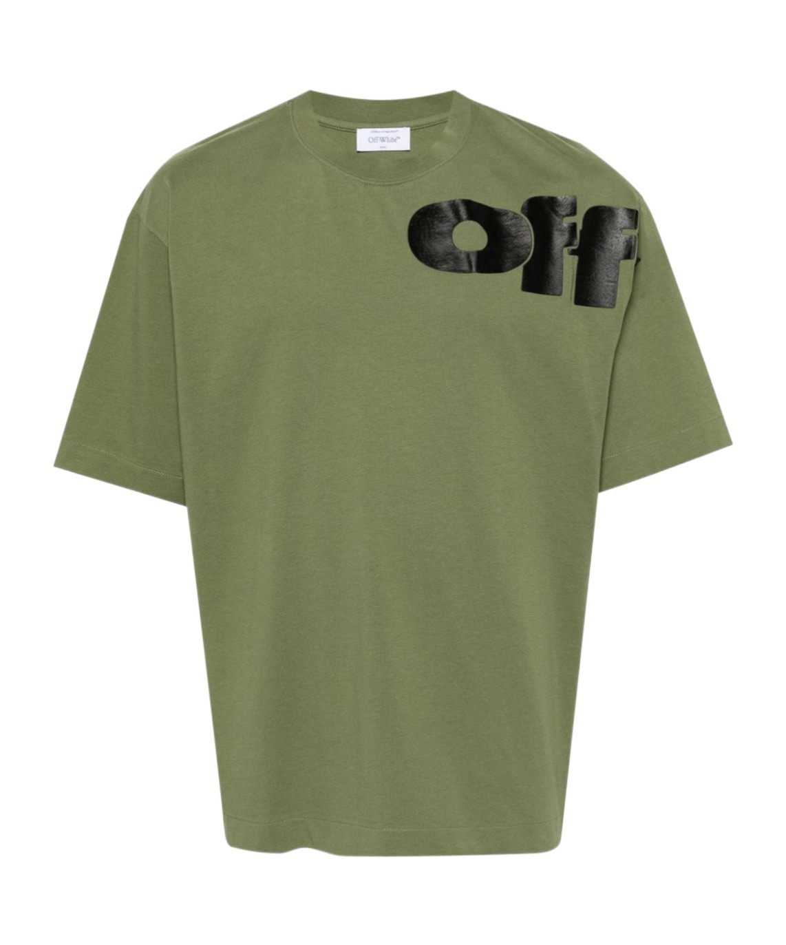 Off-white Military Green Shared Logo Skate S/s Tee In Green