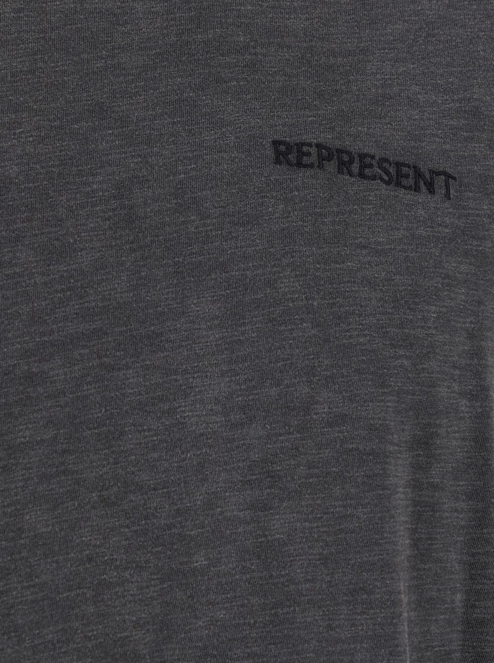 Represent Logo-embroidered Crew-neck T-shirt In Black