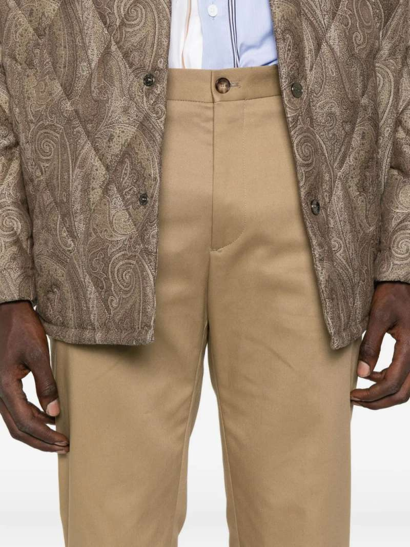 Etro Roma Trousers In Brown