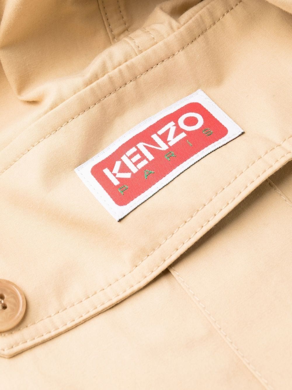 Kenzo Straight-leg Braces Cargo Trousers In Nude