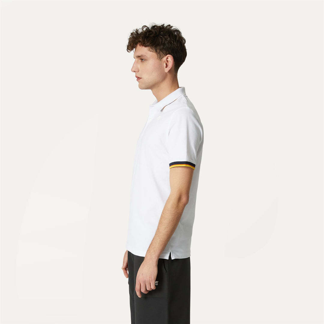 Shop K-way Short-sleeved Polo Shirt In White