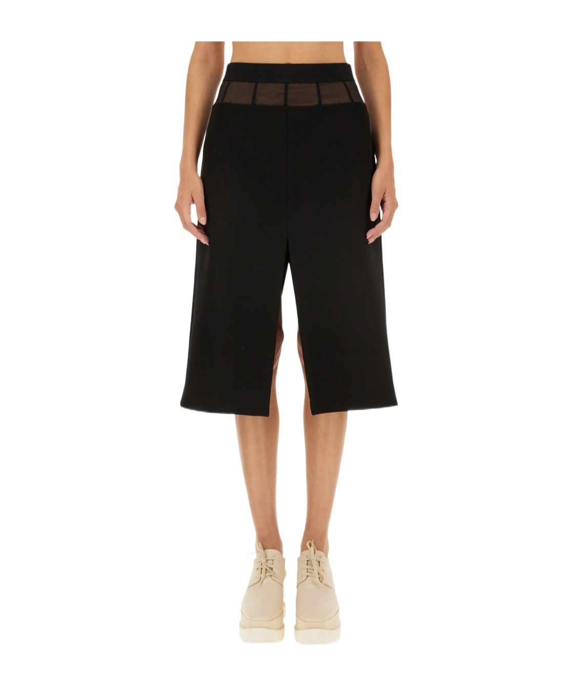 Stella Mccartney Midi Skirt In Black