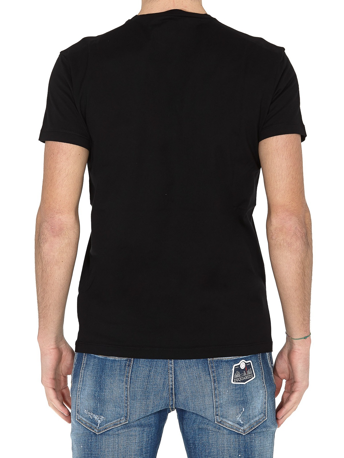 Dsquared2 Logo Printed T-shirt In Black