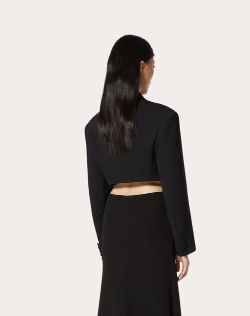 Valentino Blazer Aus Grisaille Frau Schwarz 42 In Black
