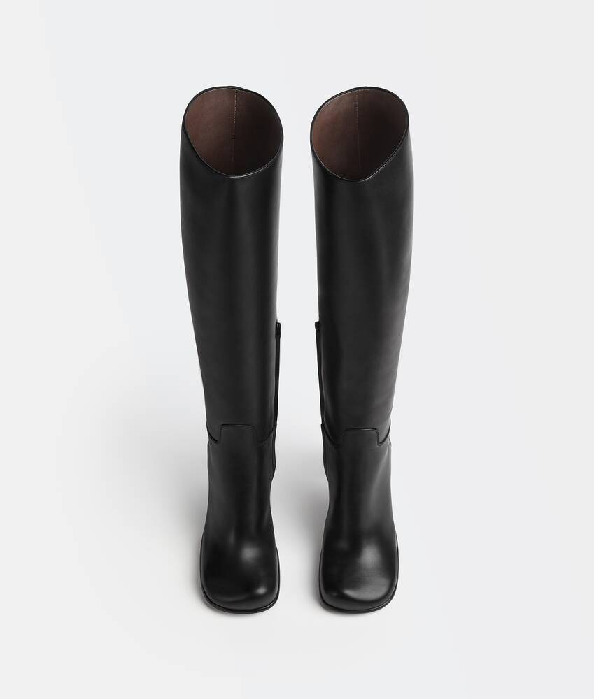 Bottega Veneta Storm Square-toe Boots In Black