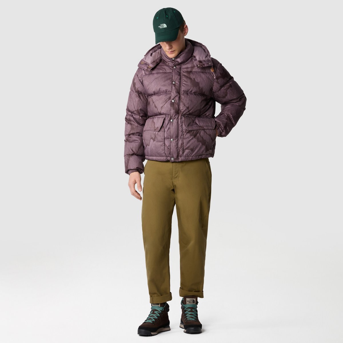 The North Face '71 Sierra Hooded Down Jacket In Pink