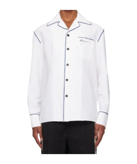 Ferragamo Long Sleeve Shirt In White